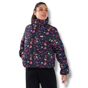 Vans Women's Size L Foundry Floral V Printed Puffer MTE-1 Jacket Coat